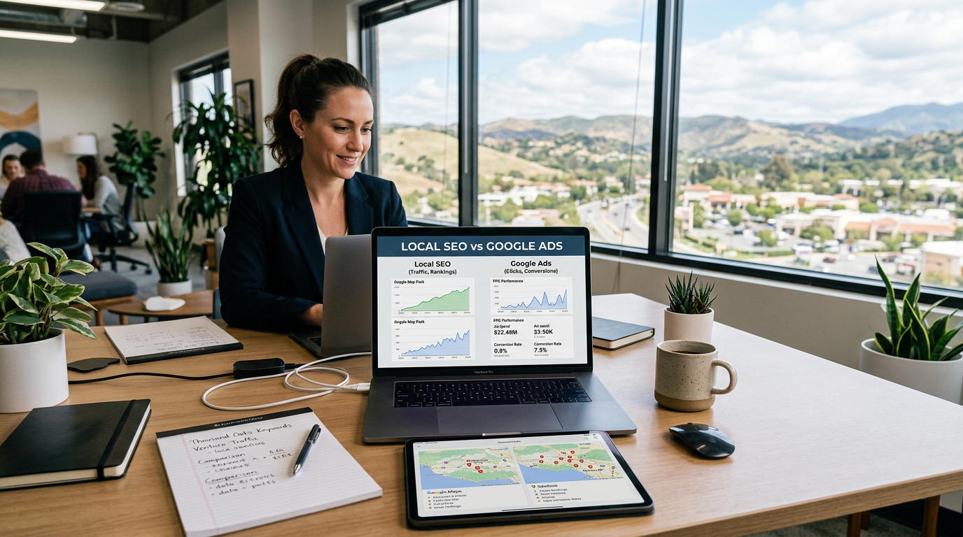 Local SEO vs. Google Ads for Growth in Thousand Oaks & Ventu